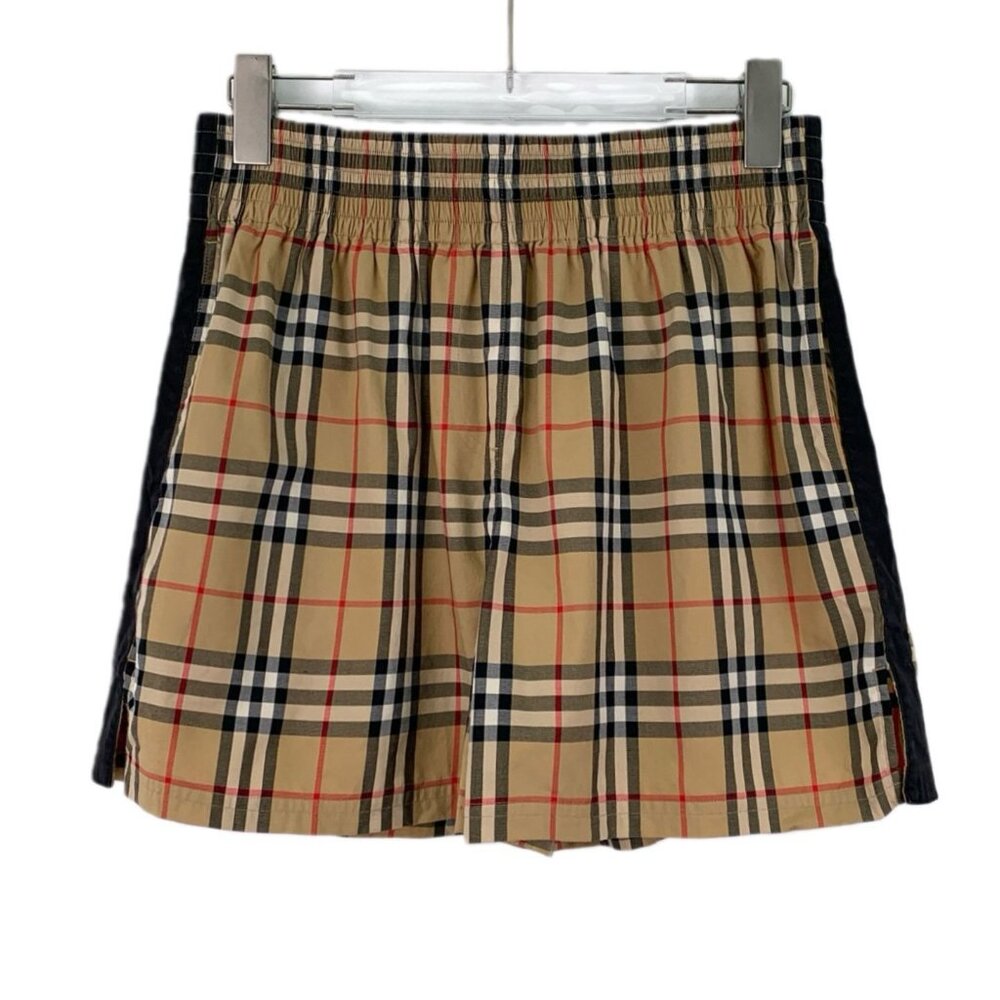 Burberry Brown Classic Check Cotton Casual Shorts